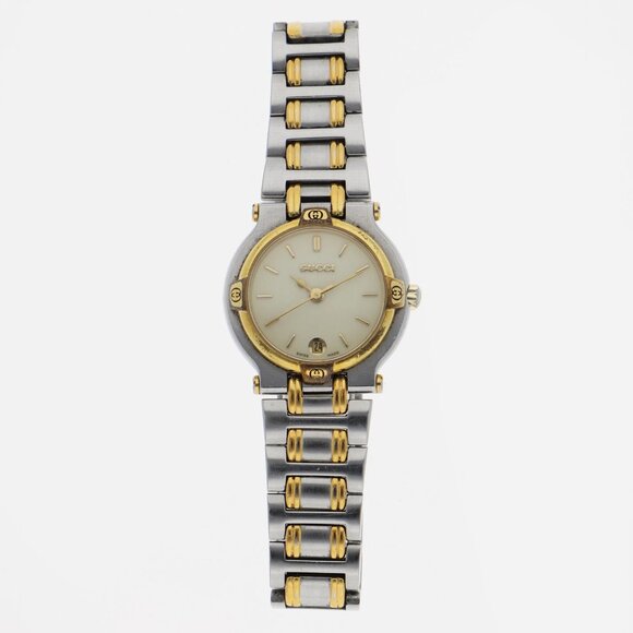 GUCCI Watches 9000L Gold Plated/Stainless Steel Quartz - Picture 1 of 8